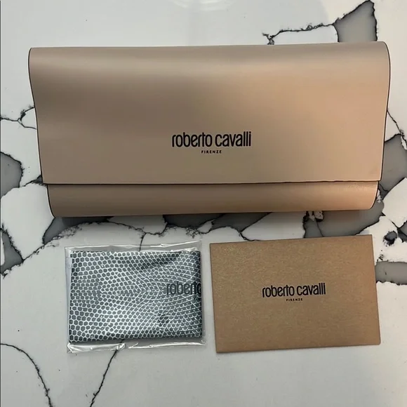 Roberto Cavalli sunglasses w/ case & cloth JUST CAVALLI BY ROBERTO CAVALLI ZIPPERED SUNGLASSES WHITE  main image 4
